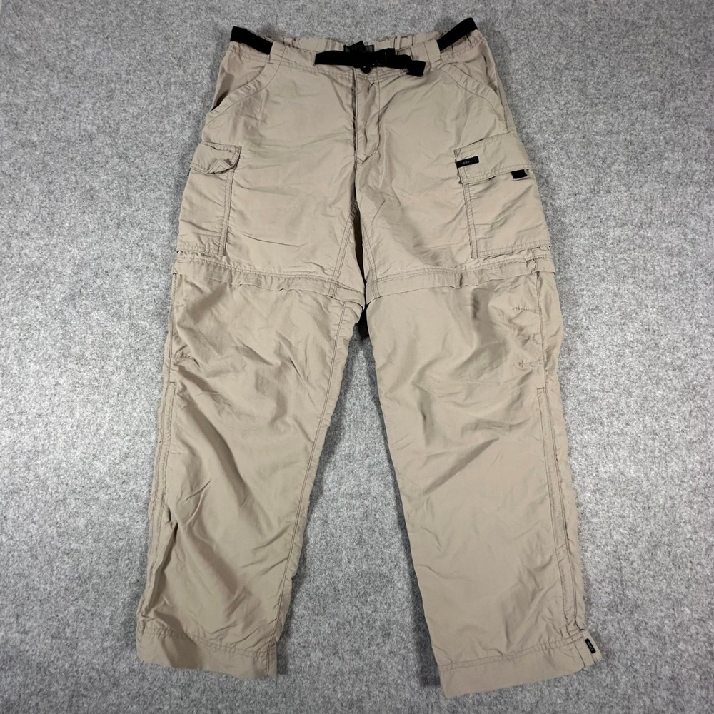 REI Convertible Cargo Pants Womens 10P Tan Sahara UPF 50 Hiking